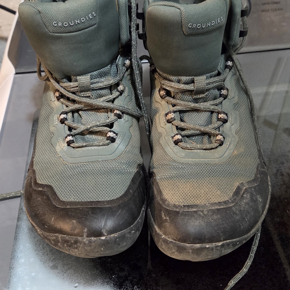 Groundies All Terrain High Green Hiking Boots Waterproof